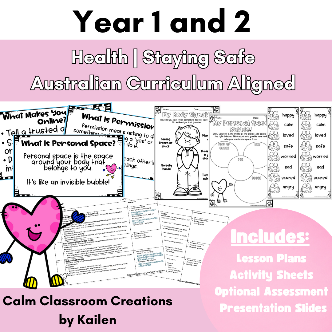 Year 1 & 2 | Health | Staying Safe | Australian Curriculum