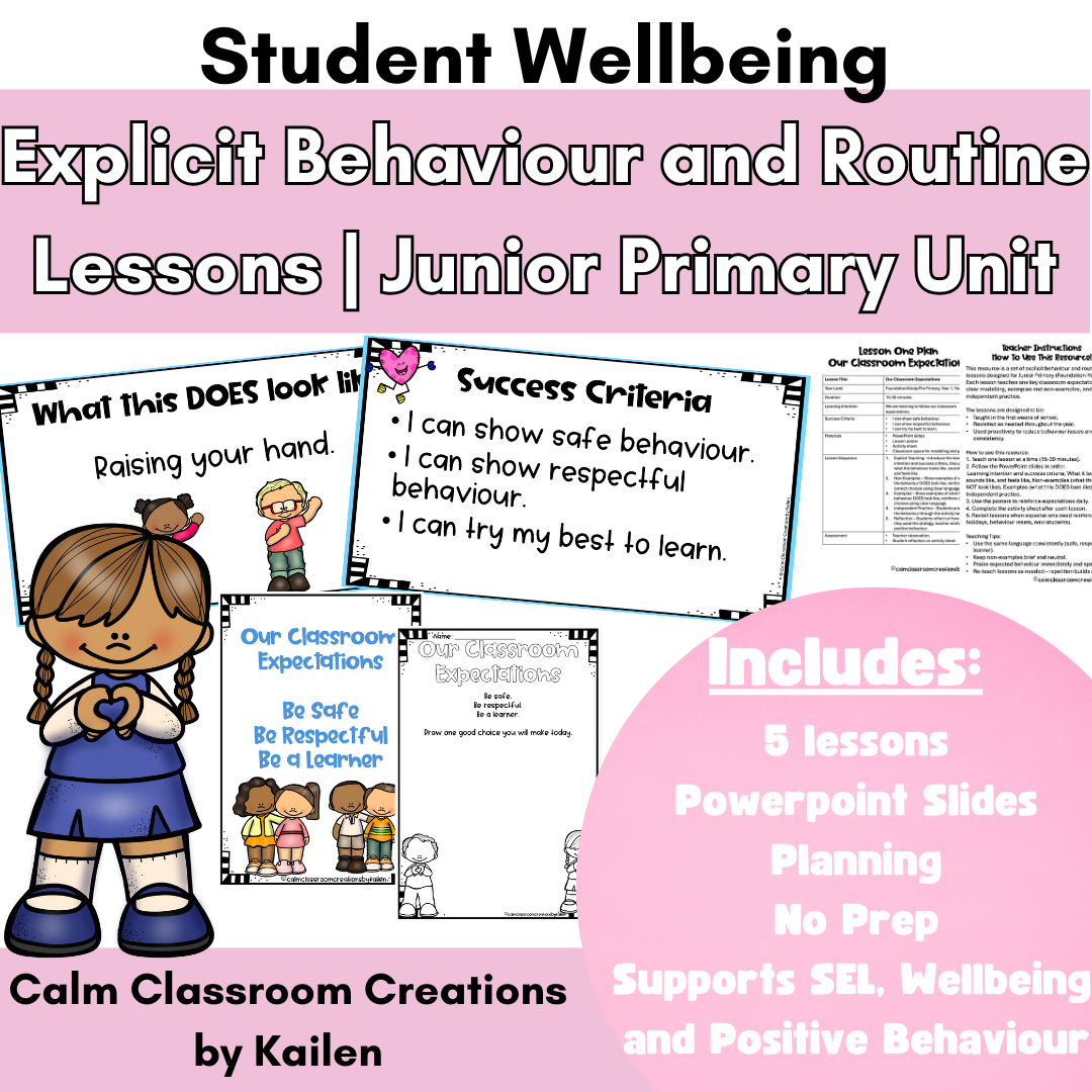 Calm & Clear Classrooms – Junior Primary BUNDLE (F–2)