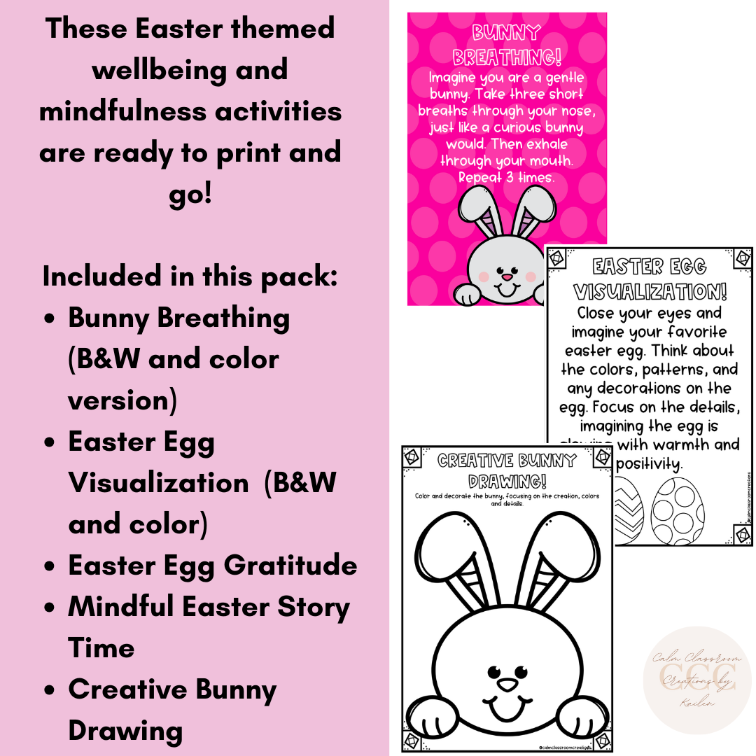 Student Wellbeing | Wellbeing and Mindfulness Activities | Easter Themed!
