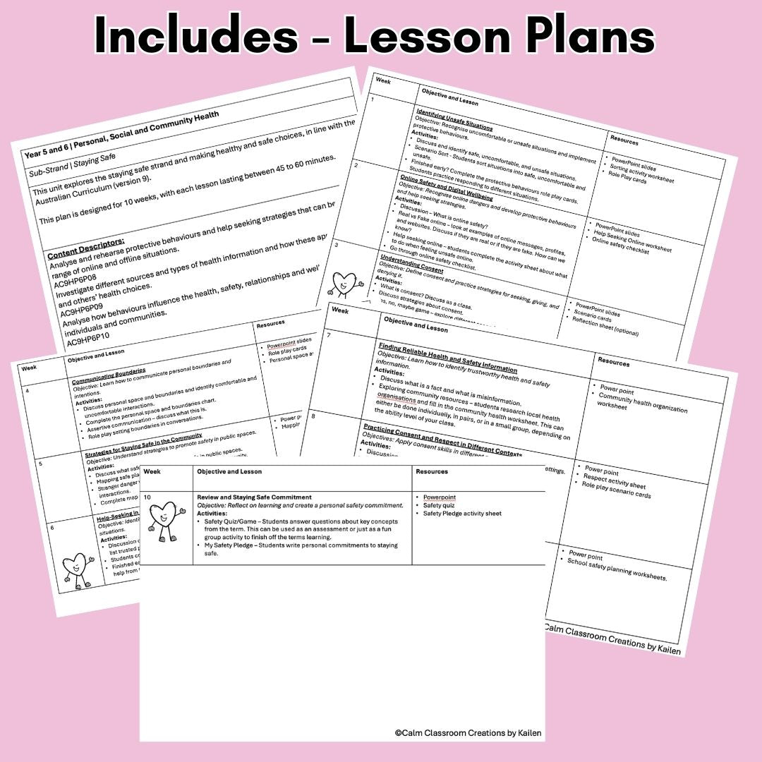 Year 5 & 6 | Health | Staying Safe | Australian Curriculum Aligned
