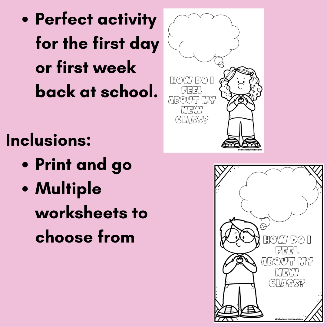 Back To School | How I Am Feeling | Student Wellbeing | Print and Go!
