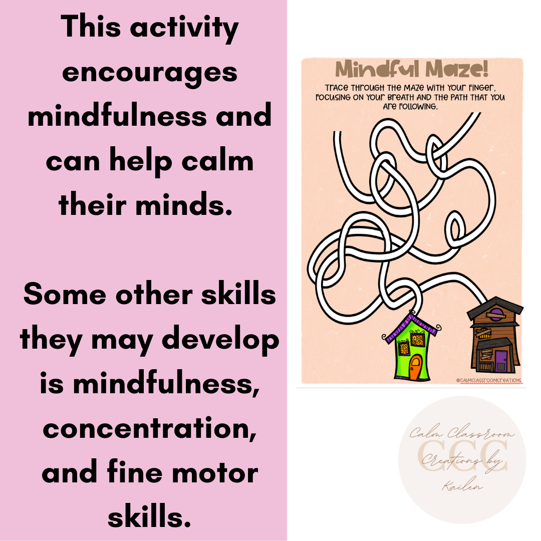 Student Wellbeing | Halloween Themed | Mindful Maze Boards