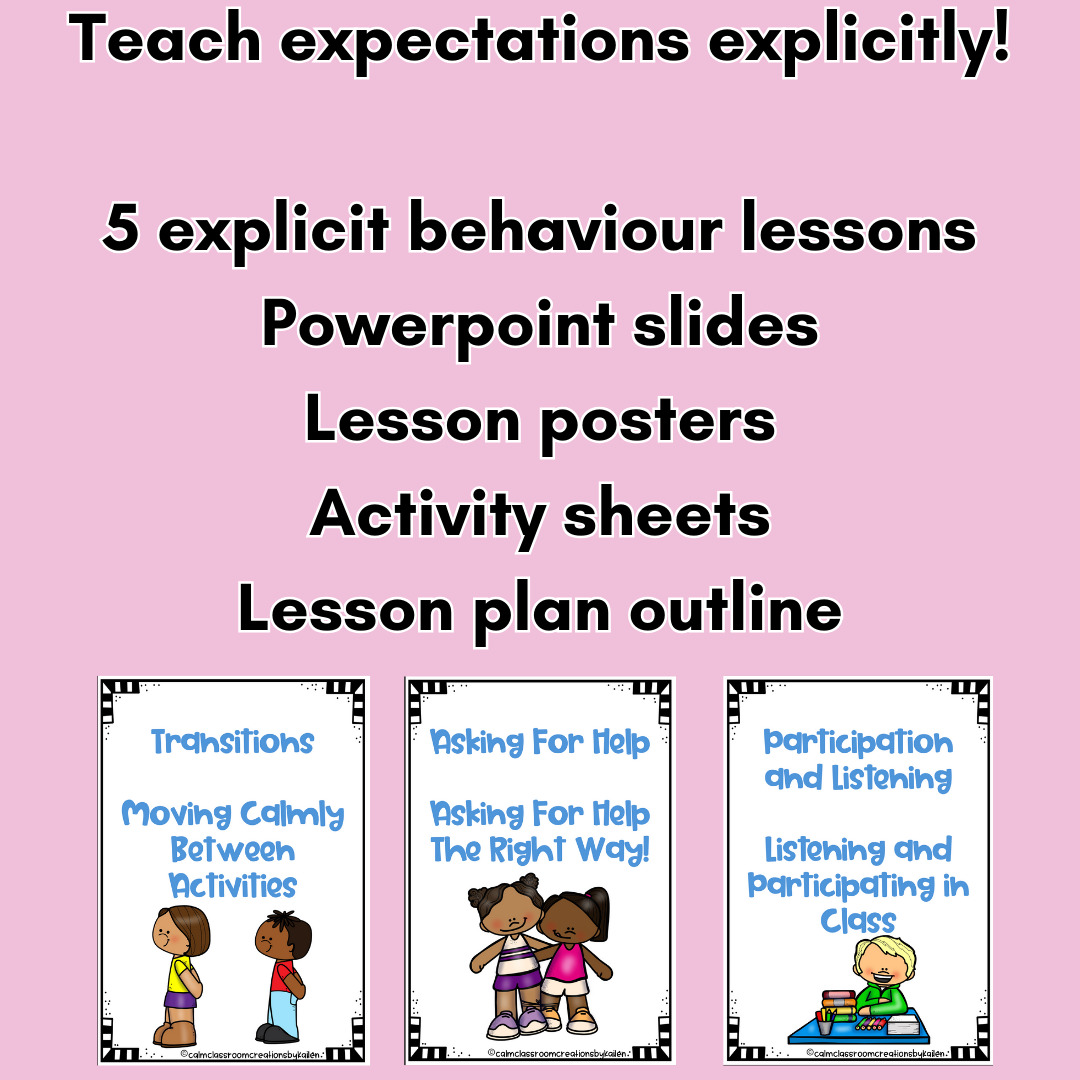 Explicit Behaviour & Routine Lessons | Junior Primary (F–2) | Student Wellbeing