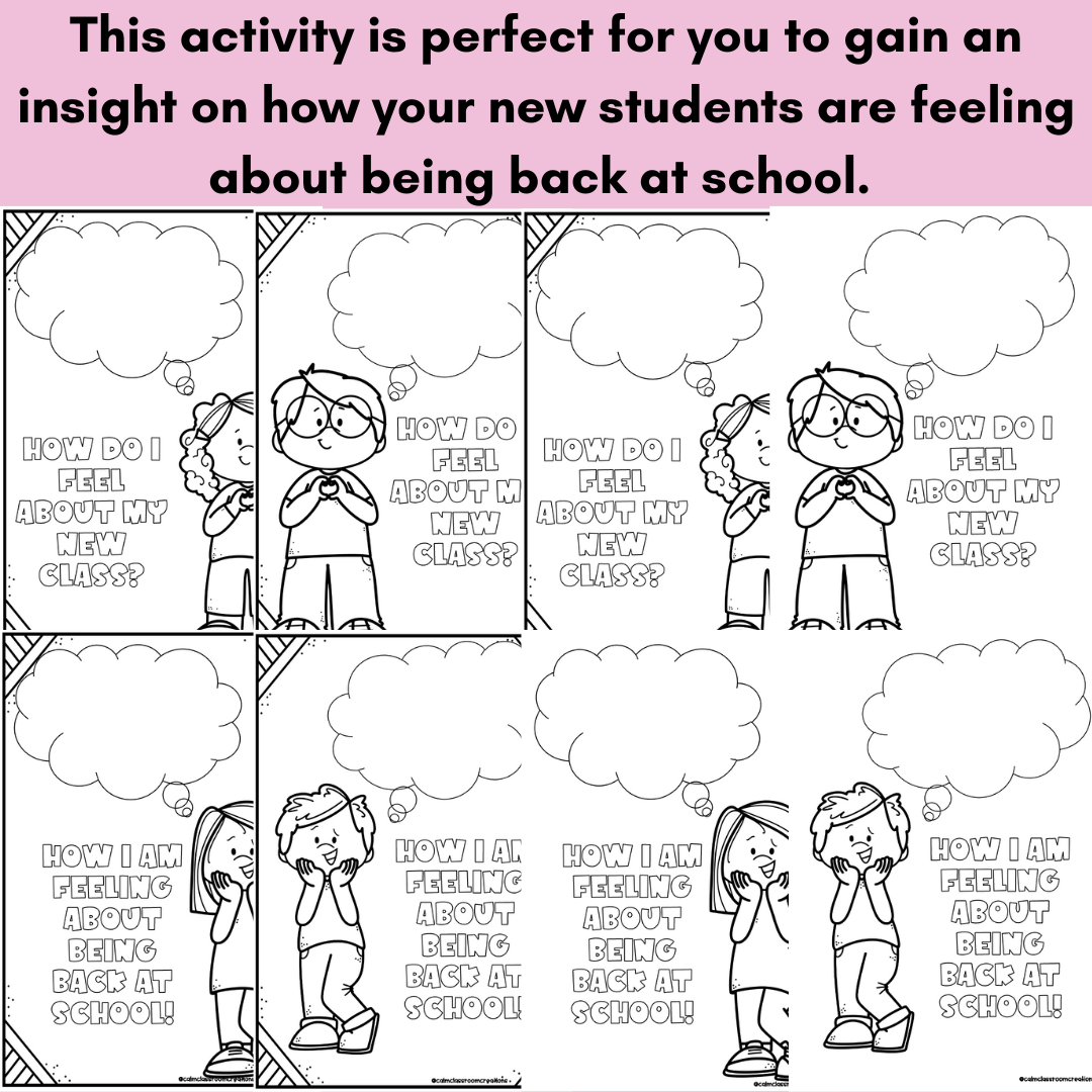 Back To School | How I Am Feeling | Student Wellbeing | Print and Go!