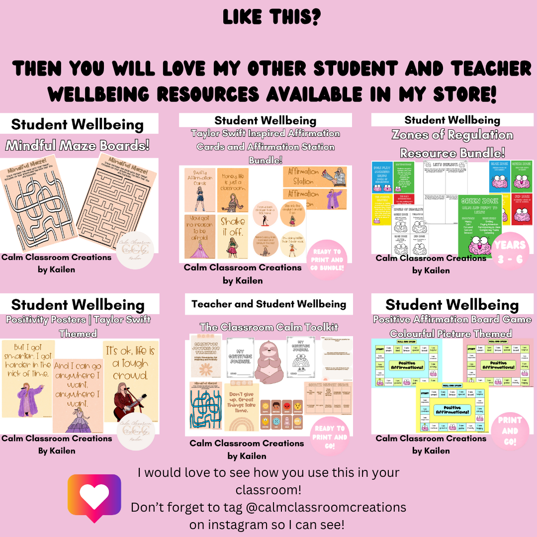 Calm Down Corner Bundle | Taylor Swift Themed | BUNDLE AND SAVE!