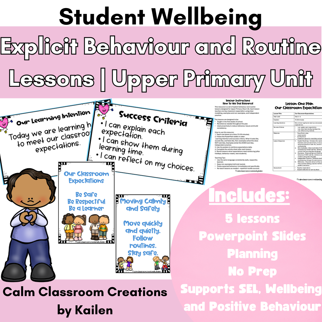 Calm & Capable Classrooms – Upper Primary BUNDLE (Years 3–6)