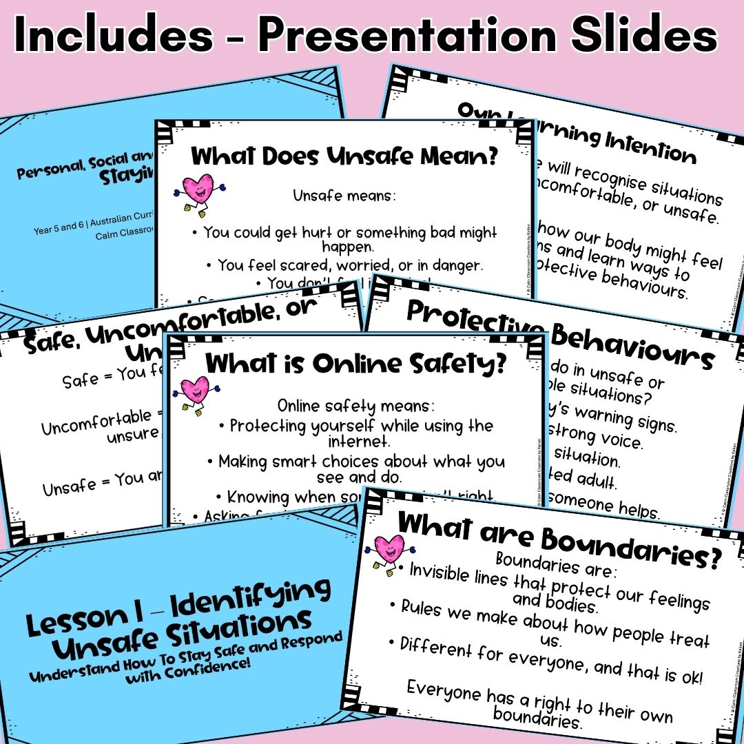 Year 5 & 6 | Health | Staying Safe | Australian Curriculum Aligned
