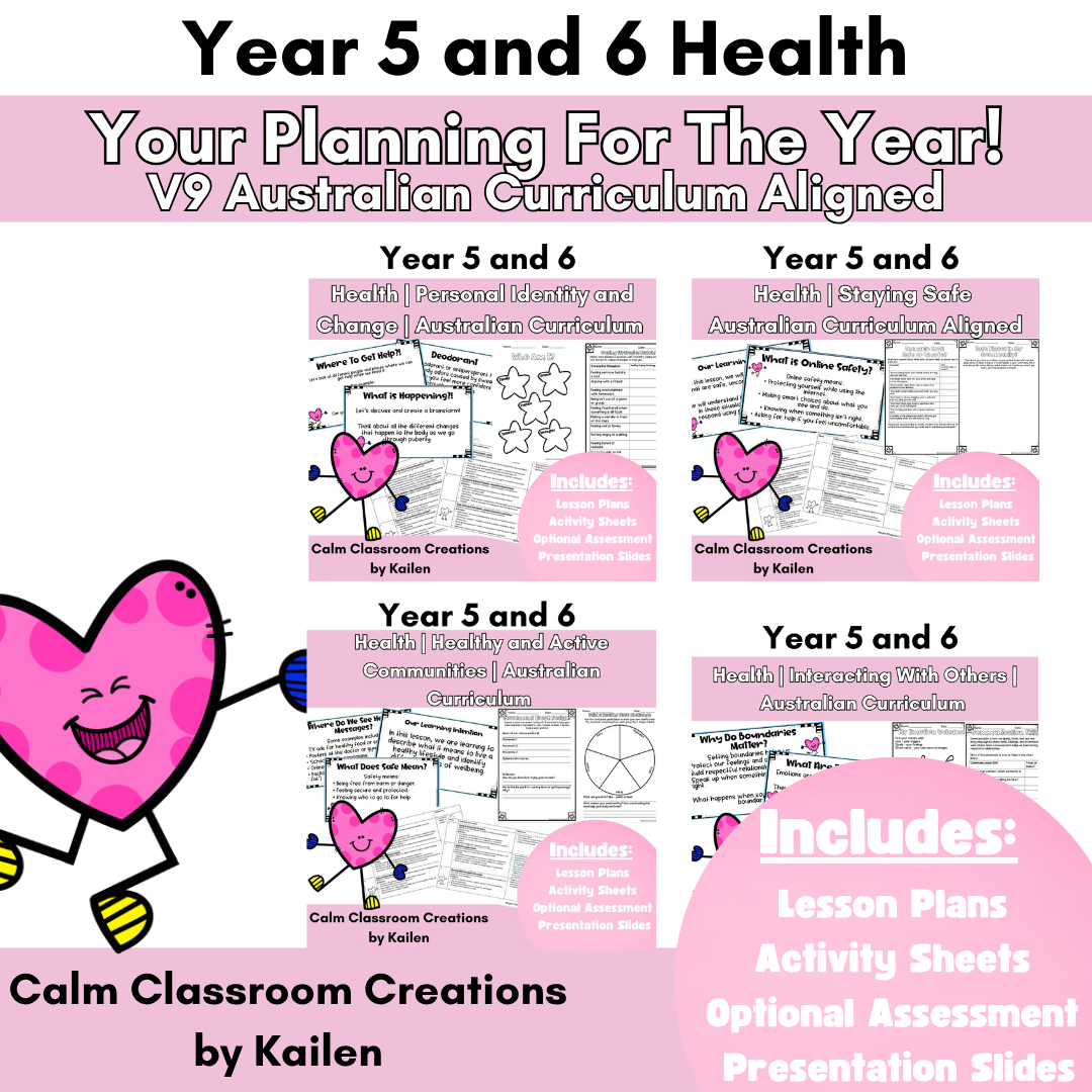 Year 5 & 6 Health Units | Australian Curriculum Aligned V9
