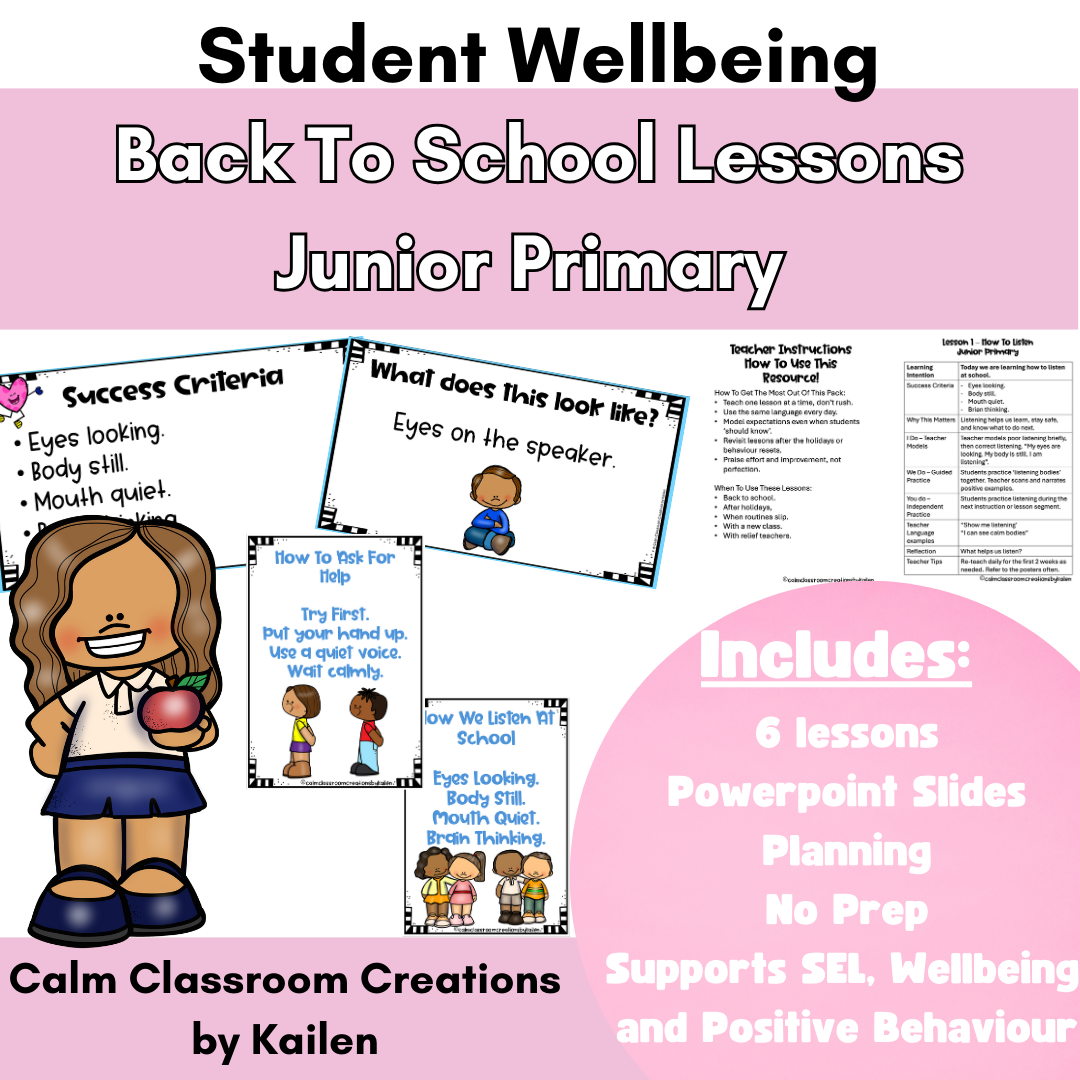Back-to-School Lessons BUNDLE EDI | Junior & Upper Primary (F–6)