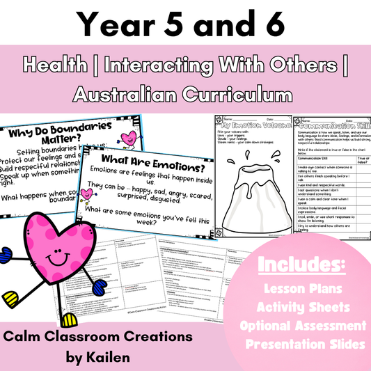 Year 5 & 6 Health | Interacting With Others | Aust Curriculum Aligned
