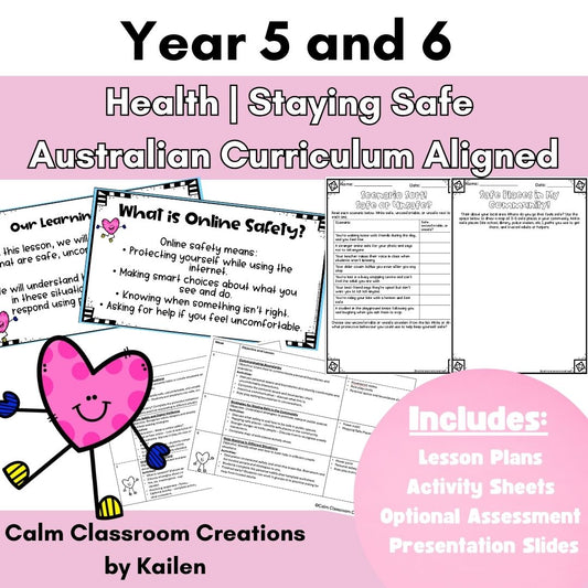 Year 5 & 6 | Health | Staying Safe | Australian Curriculum Aligned
