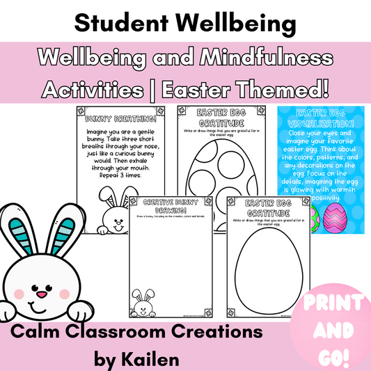 Student Wellbeing | Wellbeing and Mindfulness Activities | Easter Themed!
