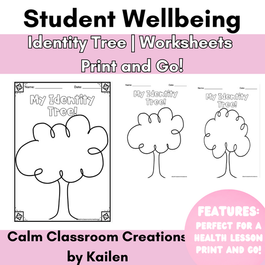 Student Wellbeing | Identity Tree Worksheet