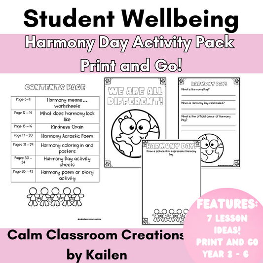 Harmony Day | Harmony Week | Activity Pack | Print and Go!