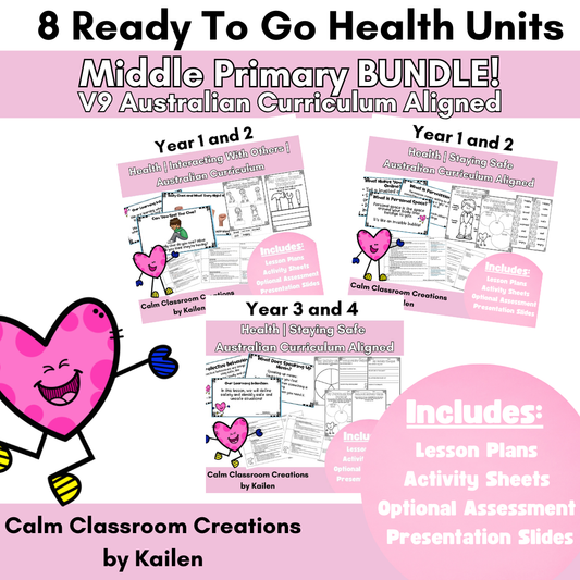 Middle Primary Health Units | BUNDLE AND SAVE | Australian Curriculum