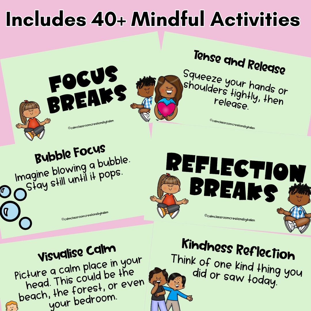 Mindful Brain Break Slides – 40+ Ready-to-Go Activities for the Calm Classroom