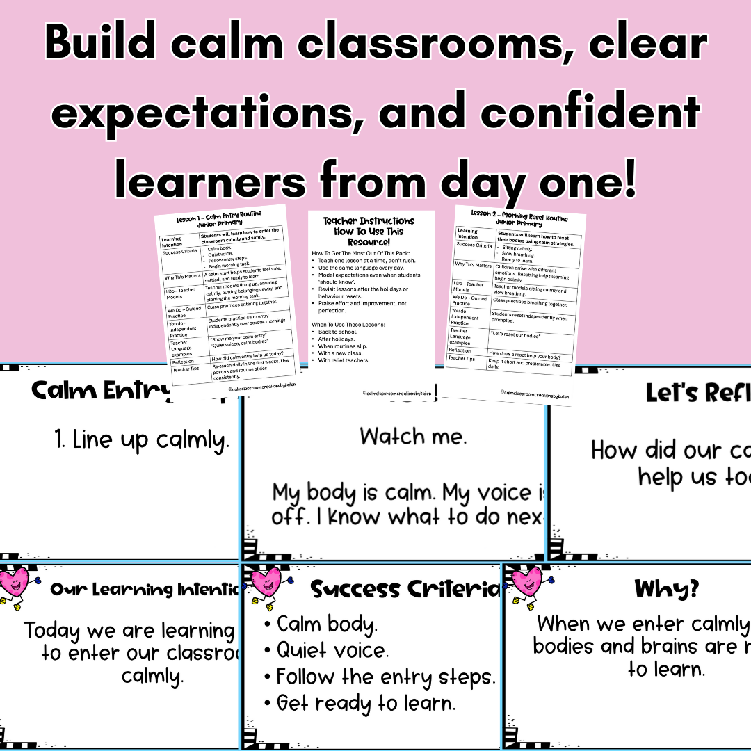 Calm Classroom Routines | Junior Primary (F–2) | Student Wellbeing
