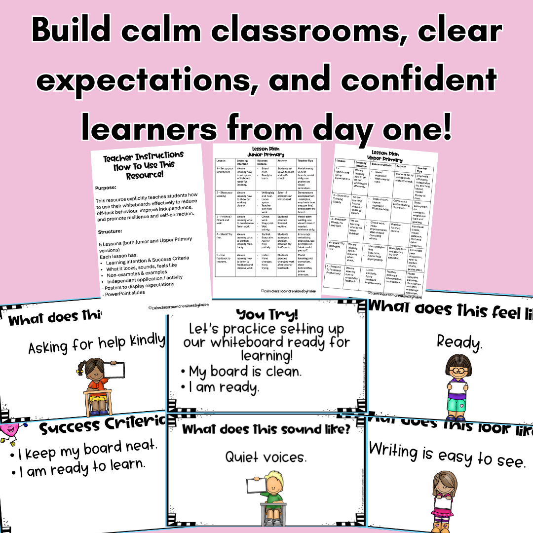 How to Use a Whiteboard | Junior & Upper Primary Routines