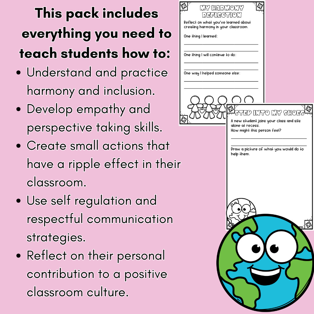 Harmony in Action: 5-Lesson Student Wellbeing Mini Unit for Years 2–6