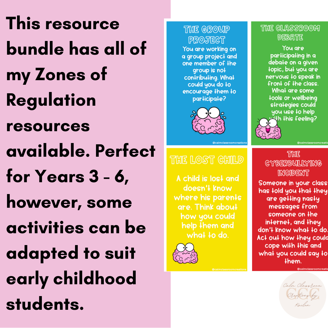 Zones of Regulation Resource Bundle! | Student Wellbeing | Bundle and Save