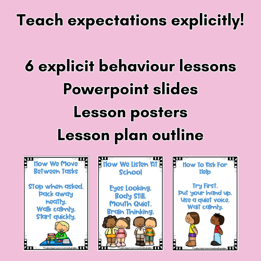 Back-to-School EDI Expectation Lessons | Junior Primary