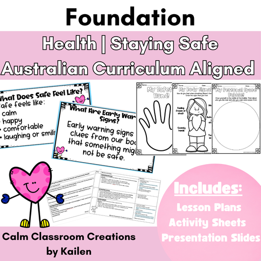 Foundation & Pre Primary | Health | Staying Safe | Australian Curriculum