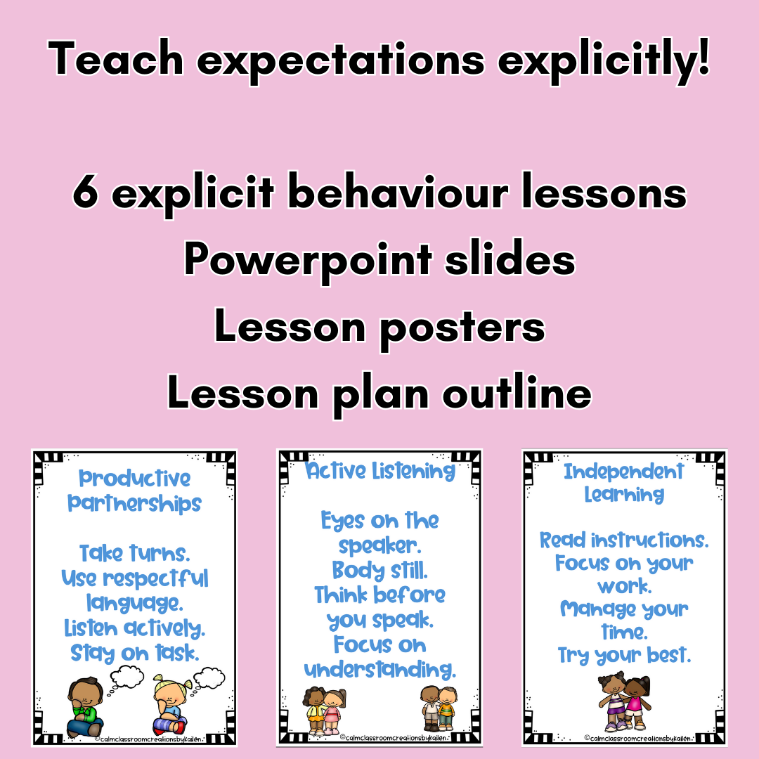 Back To School EDI Expectation Lessons | Upper Primary