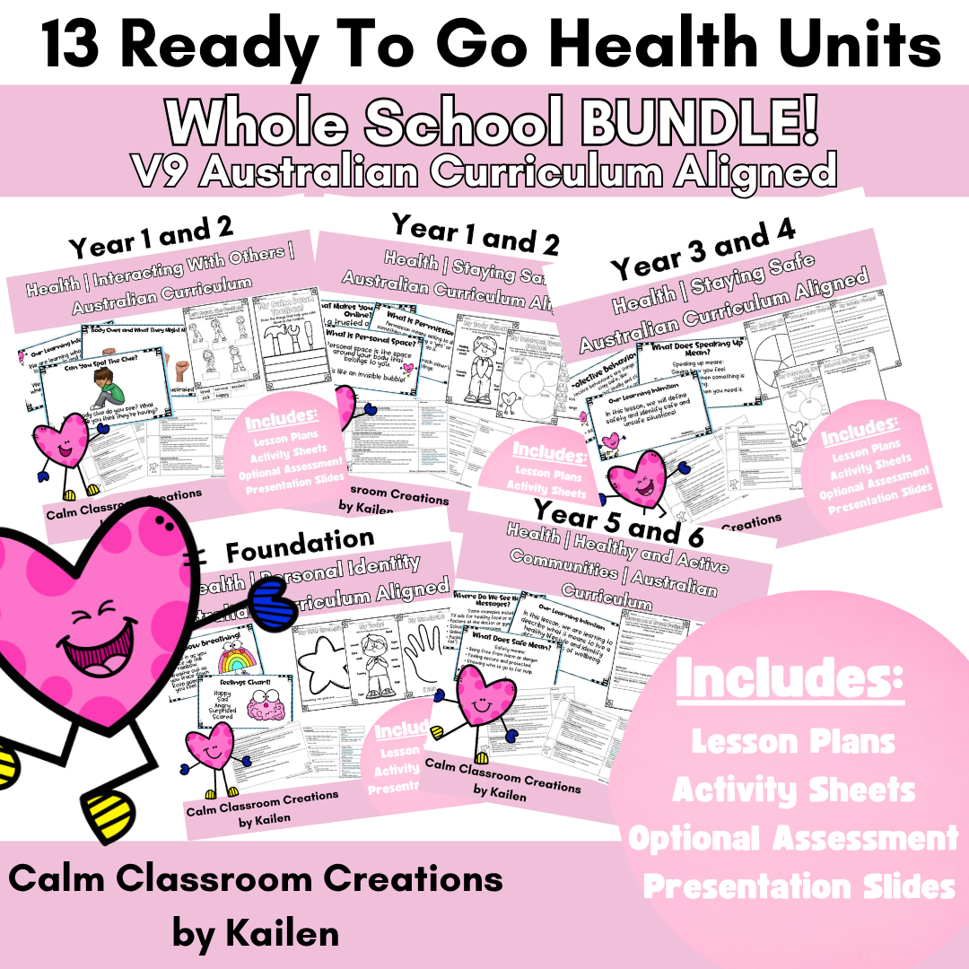Whole School Health Unit Bundle | Australian Curriculum