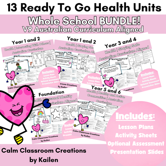 Whole School Health Unit Bundle | Australian Curriculum