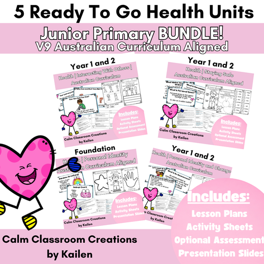 Junior Primary Health Unit Bundle | Australian Curriculum Aligned