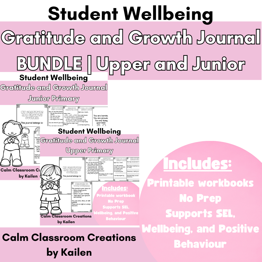 Gratitude & Growth Journal BUNDLE – Whole School (F–6)